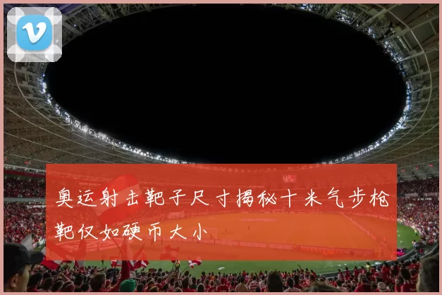 奥运射击靶子尺寸揭秘十米气步枪靶仅如硬币大小